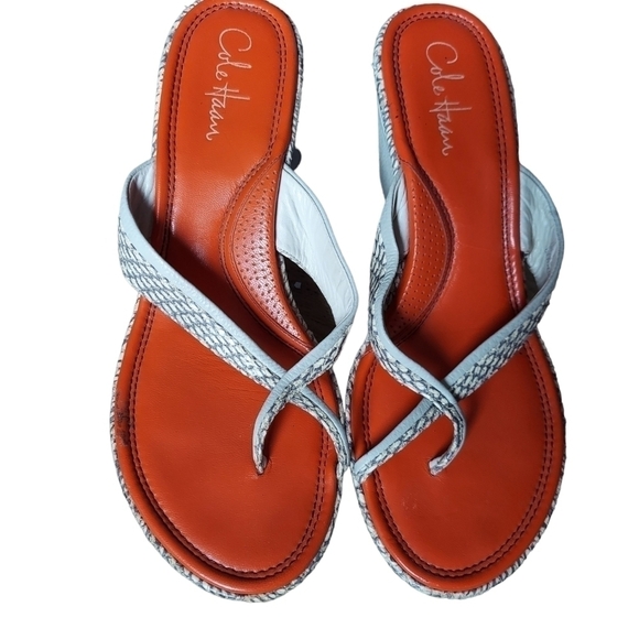 10 Cole Haan white wedge - Picture 1 of 7